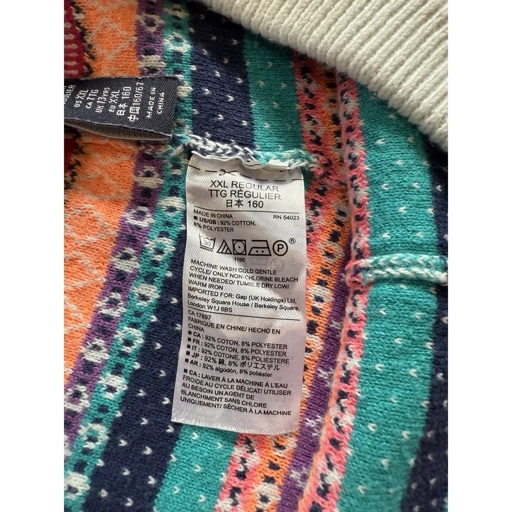 GAP Kids Girls Leggings Thick Warm Size XXL Fair Isle Print‎ Winter